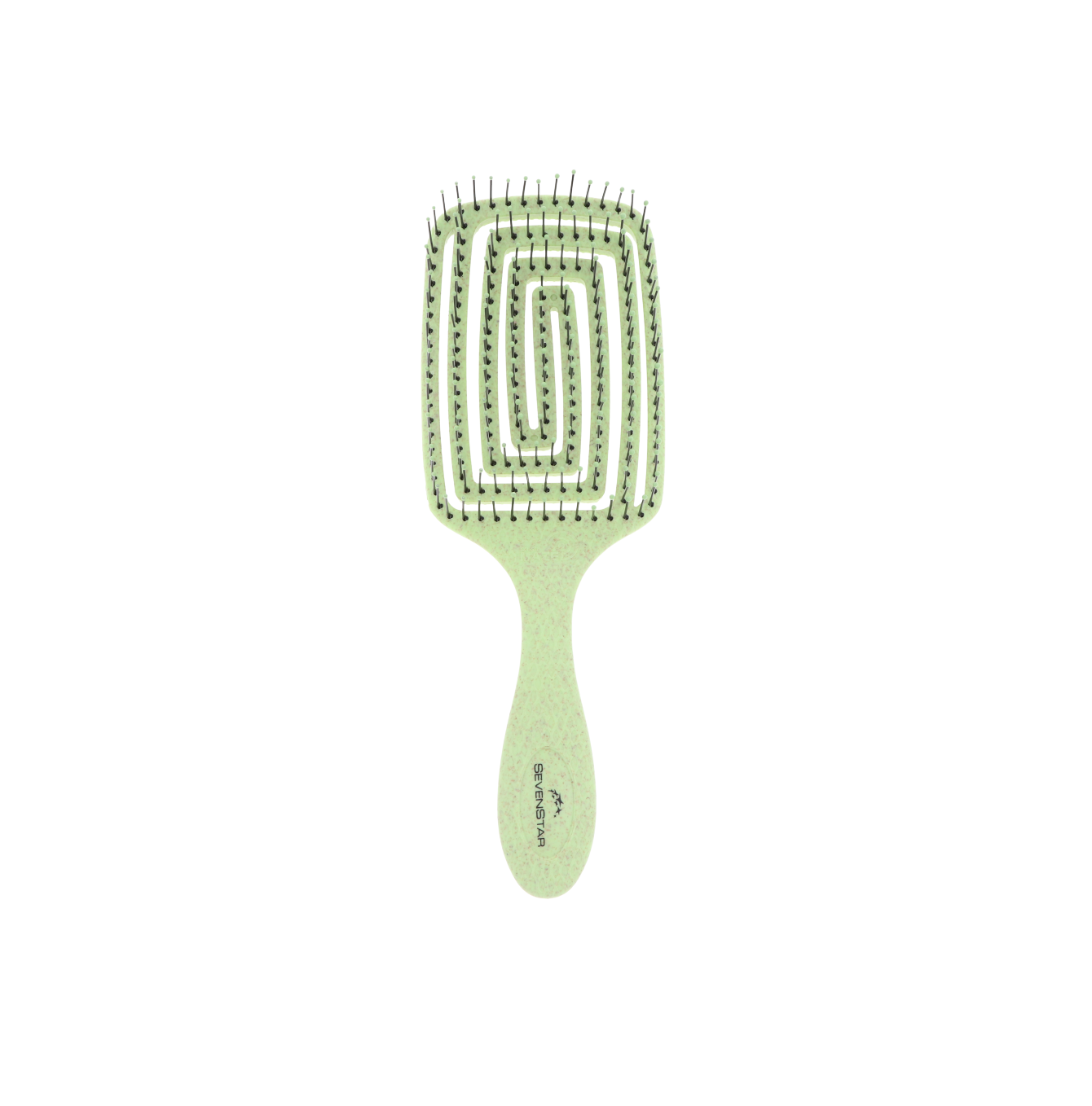 Cepillo Biodegradable Verde Cuadrado. Sevenstar